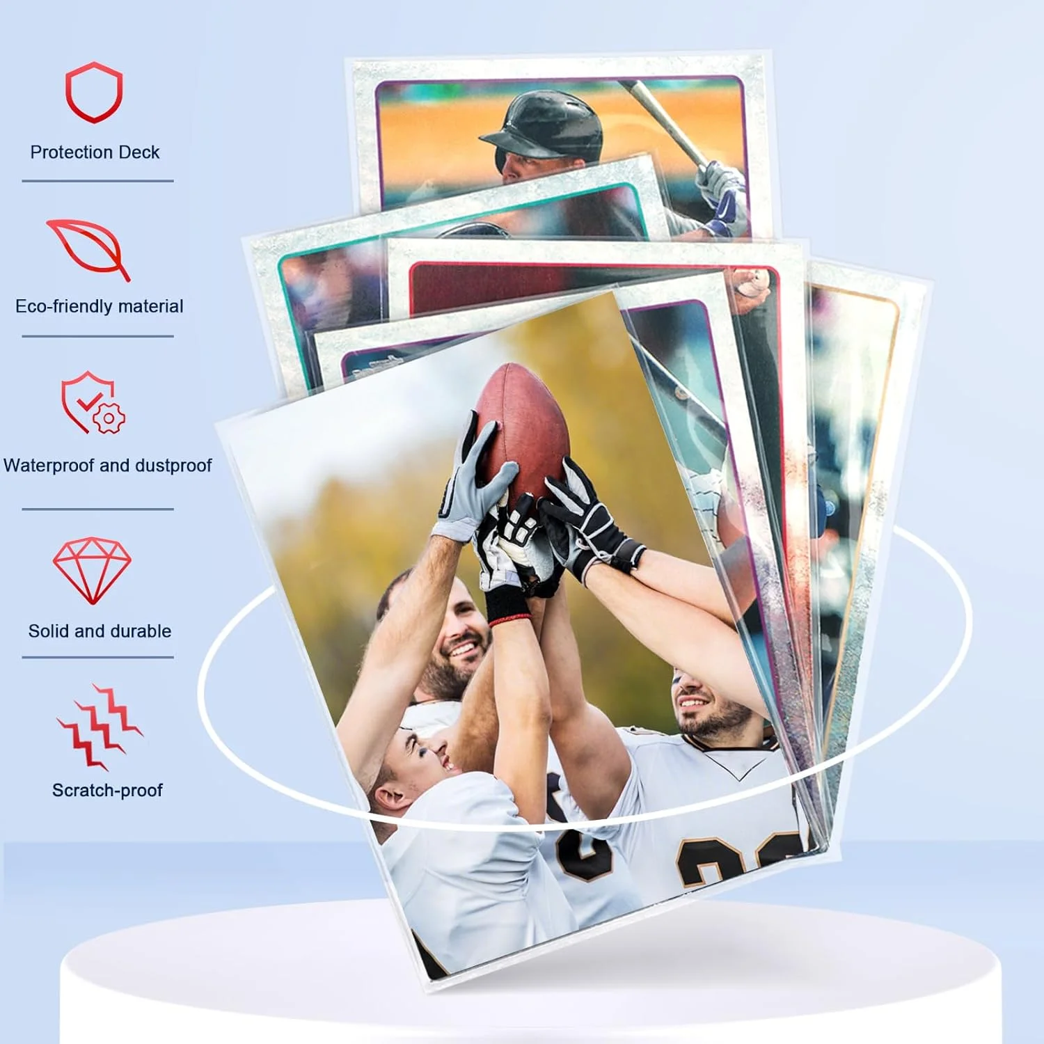 100 pçs/setProtective Manga Jogo de Tabuleiro Mágico Sacos de Armazenamento Transparentes, Capa de Cartão de Tarô, Acessórios de Presente de Brinquedo Infantil