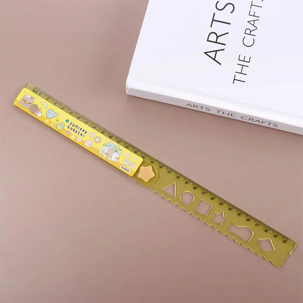 School Supplies Multifunction Students DIY 30CM Cute Folding Ruler Drawing Tools Straightedge Drawing Rulers
