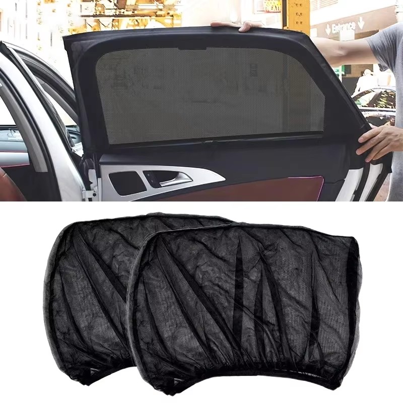 2PCS Limousine/SUV Auto Sonnenschutz Styling Zubehör Auto UV Schützen Vorhang Seite Fenster Sonnenschirm Mesh Sonnenblende schutz Filme