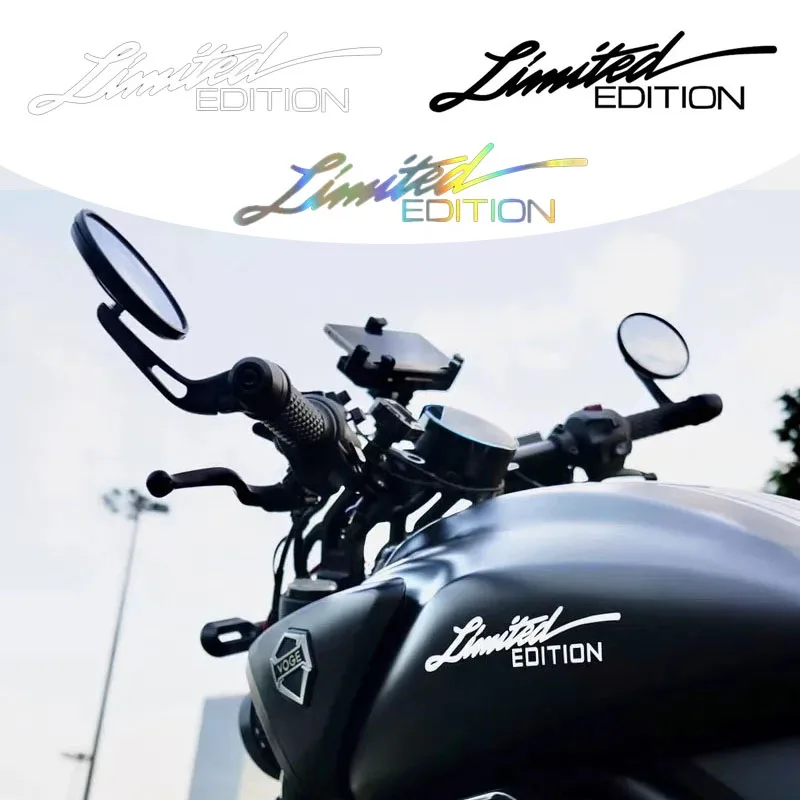 2PCS 16*4cm Creative Motorcycle Sticker LIMITED EDITION Fashion Auto Body Glass Decoration Reflective Laser Decal