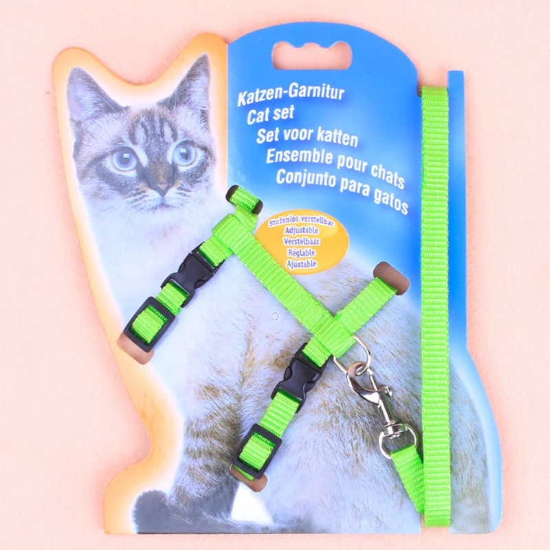 Nueva correa para gatos, correa especial para perros en forma de I para salir, caja de mermelada de papel firme y segura y respaldo, suministros para mascotas