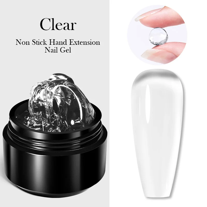 BORN PRETTY 15ml Non Stick Hand EXTENSION เจลเล็บแกะสลักดอกไม้เล็บ Shaping Solid เล็บอะคริลิคเจลเคลือบเงา