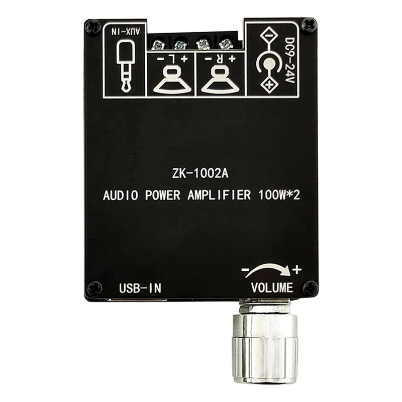 BABQ ZK-1002A 5.1 Scheda amplificatore di potenza Bluetooth Scheda amplificatore di canali da 100 W con protezione da cortocircuito per cassa armonica