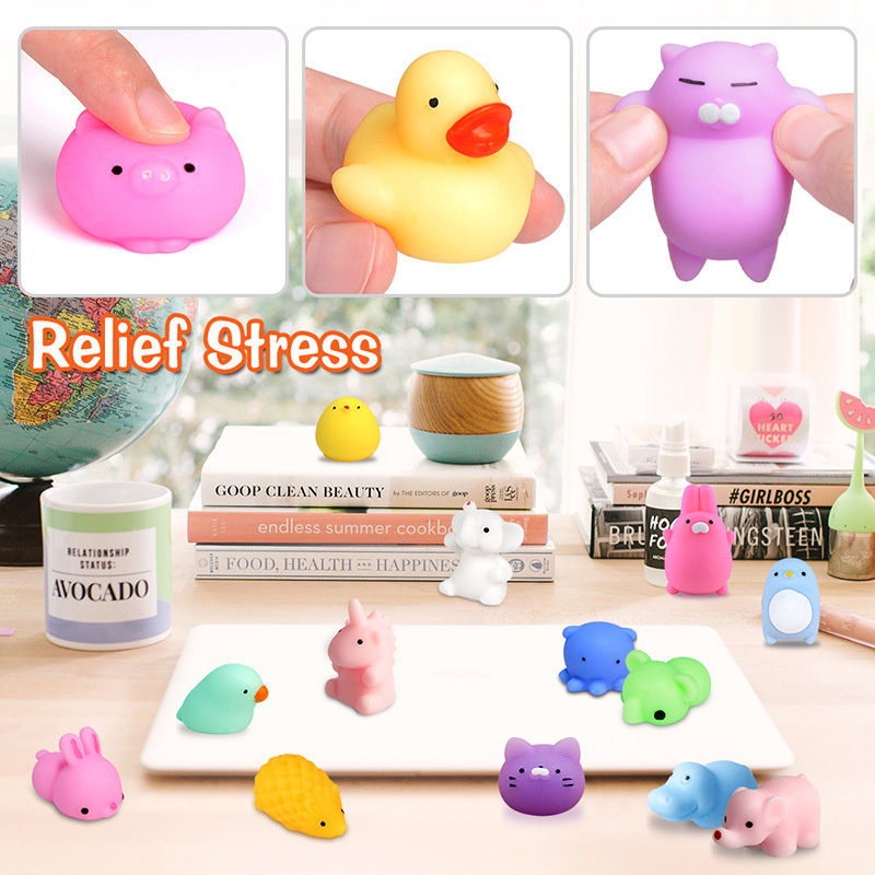 50-5 Chiếc Kawaii Squishies Mochi Anima Đồ Chơi Mềm Cho Trẻ Em Antistress Bóng Bóp Dự Tiệc Đồ Chơi Con sinh Nhật