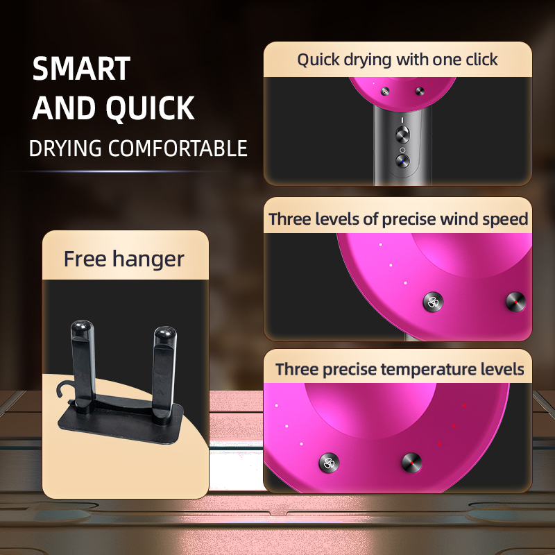 プロのヘアドライヤー,陰イオン,陰イオン,高速,62メートル/秒,1600w,2分,速乾性,110000rpm