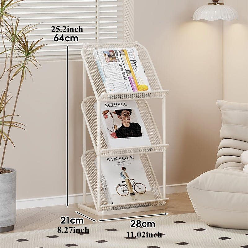 Magazine Storage Rack Newspaper Rack Display Materials Brochure Newspaper Floor Single Page Display Rack Magazine Holder