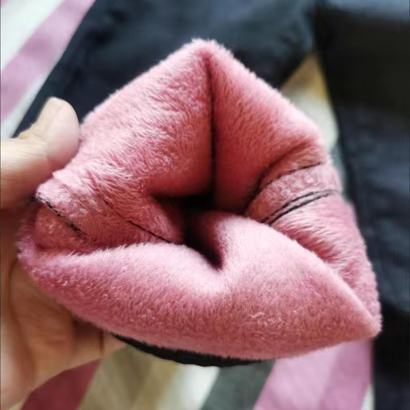 特大 L-6xl 冬厚みだぶだぶのデニムパンツ女性カジュアルハイウエストプラスベルベットハーレムジーンズヴィンテージ暖かいルーズ Vaqueros