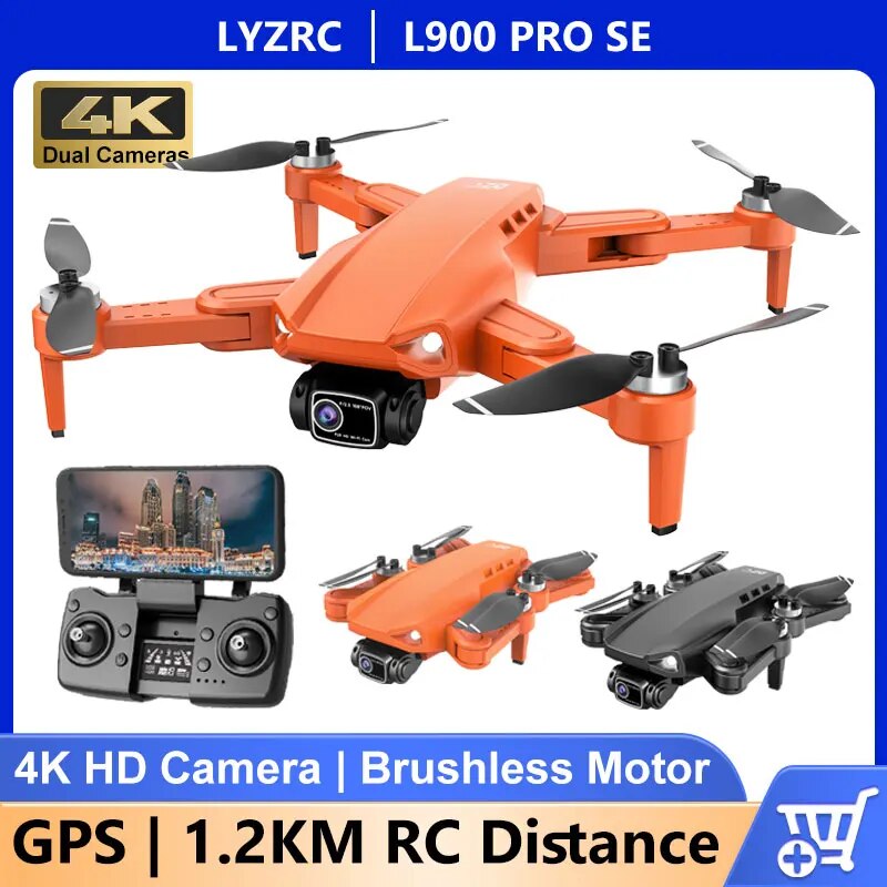L900 PRO SE GPS Drone 4K Professional HD Dualกล้องDronพร้อมมอเตอร์ไร้แปรง 5G WIFI FPV Quadcopterแบบพับได้RCของเล่นของขวัญ