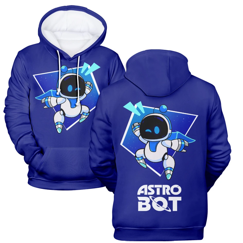 Sudaderas con capucha con estampado 3D de juego Astro Bot para hombre y mujer, ropa de calle a la moda, sudaderas de gran tamaño con capucha, jerséis para hombre, chándal, ropa para hombre
