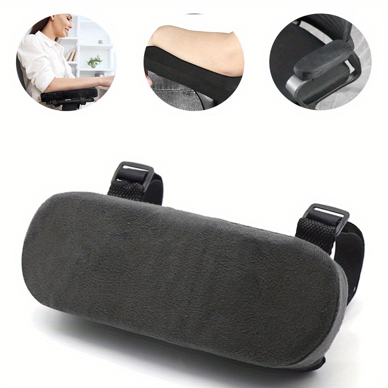 Almohadillas para reposabrazos de espuma viscoelástica para silla de oficina, cojín de soporte para codo para alivio de presión de brazo, fundas de ajuste universal para sillas de escritorio