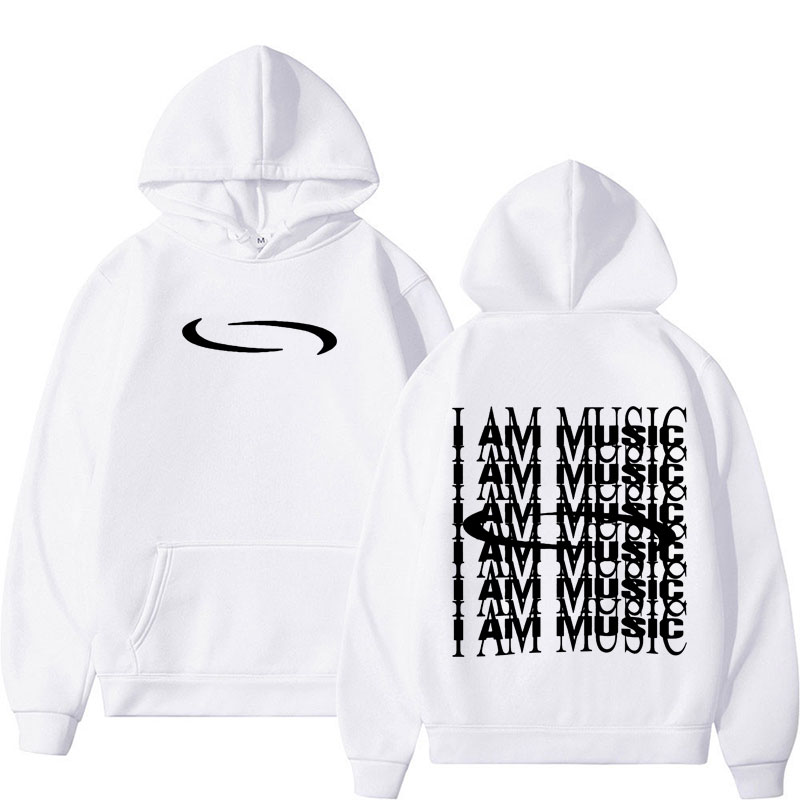 Retro Washed Playboi Carti I AM MUSIC 로고 까마귀 Opium Ken Carson Narcissist Tour Antagonist 랩 스웨트 남성 Oversize Hoody