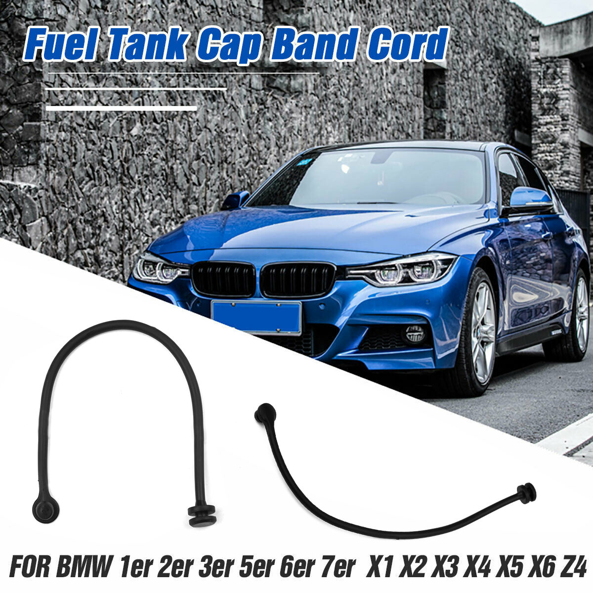 1pc Fuel Cap Fuel Tank Cap Cable Wire Petrol Diesel For BMW E81 E87 E88 E46 E90 E91 X3 X5 X6 16117193372