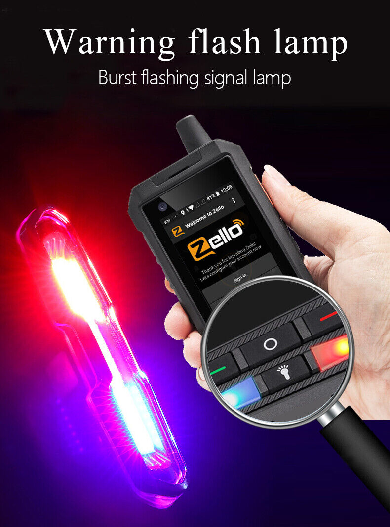 Anysecu W8pro 4G เครือข่ายวิทยุ Zello Android 10 WIFI โทรศัพท์มือถือ Realptt Zello 2.4 นิ้ว 5300 mAh Global Call Walkie Talkie