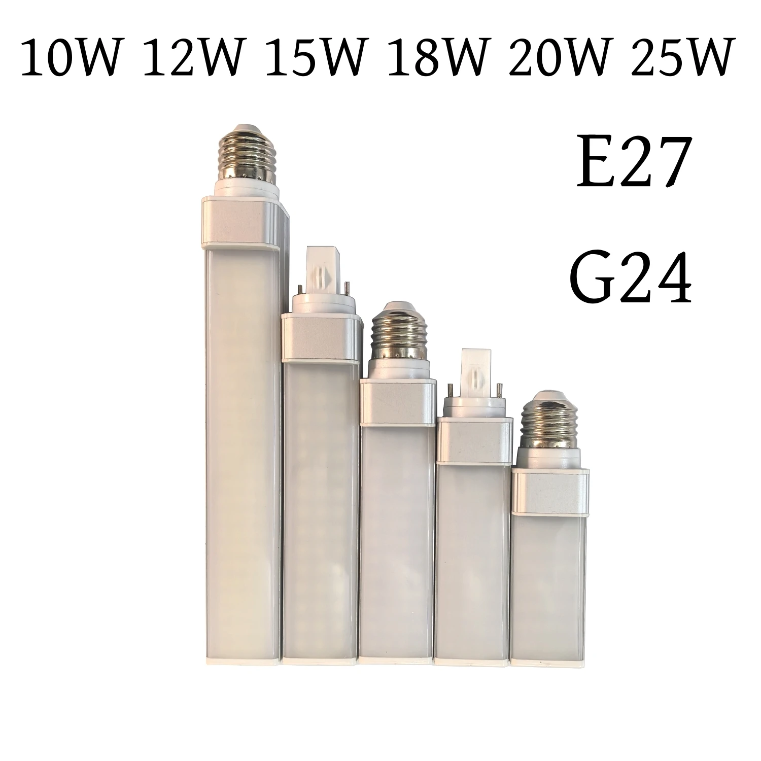 10W 12W 15W 18W 20W 25W E27 G24 G23 LED Corn Bulb Đèn Ánh Sáng SMD 5730/5630 Đèn 180 Độ AC85-265V Ngang Cắm Đèn