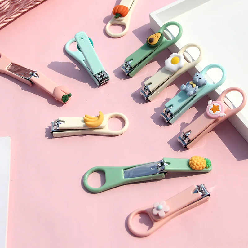 Animal dos desenhos animados frutas cortador de unhas cortador para crianças tesoura de unhas cortador de unhas beleza tesoura de unhas