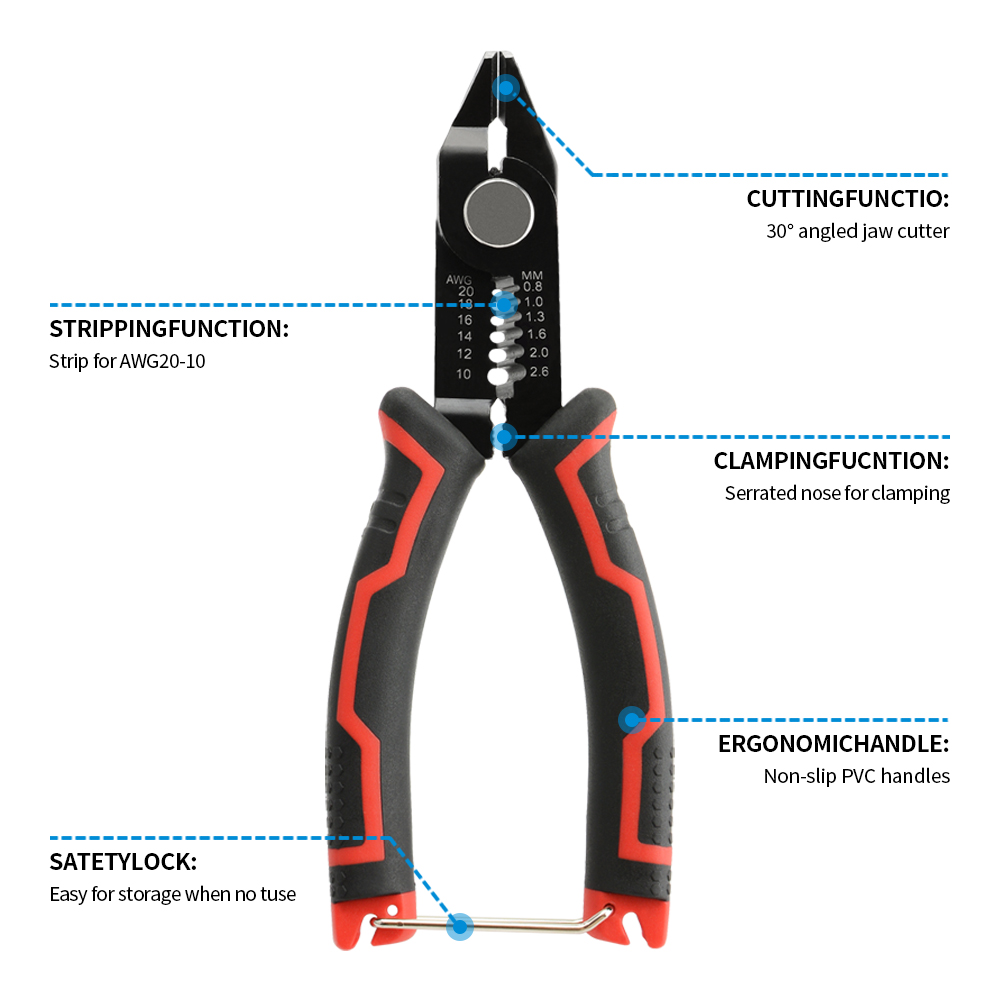 Automatic Stripping Cutter Wire Stripper Pliers Cable Wire Crimping Electrician Repair Tools Wire Stripper Tool hand tools