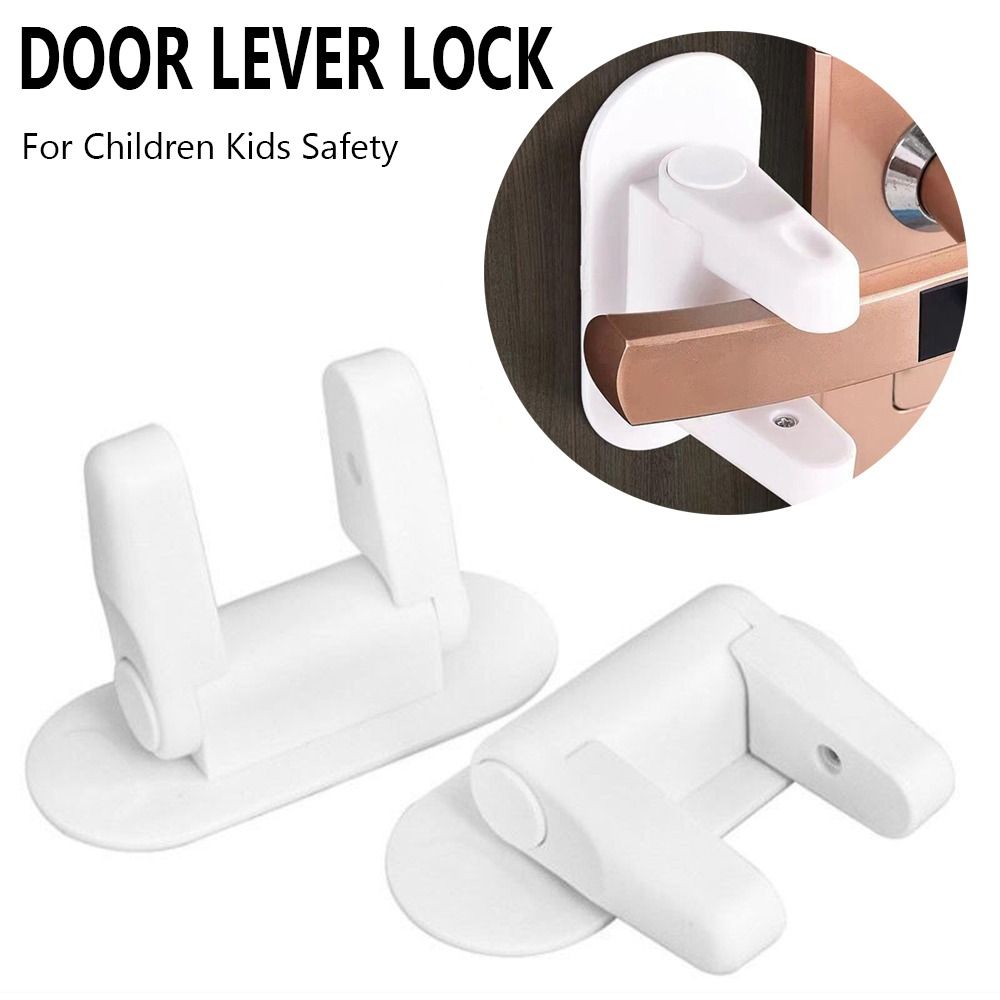 Children Protection Door Handle Lock Universal Door Lever Lock Anti-open Device Useful Baby Safety Protection Device