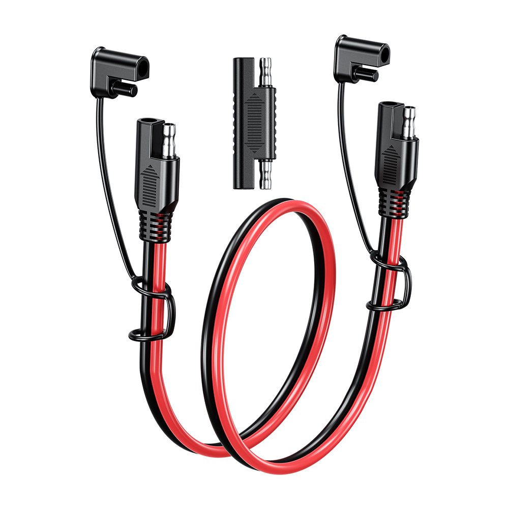 SAE Para SAE, Cabo de carregamento da bateria, 12V-36V Solar Plug Cord, Cabo de extensão do carro 16AWG, Cabo impermeável