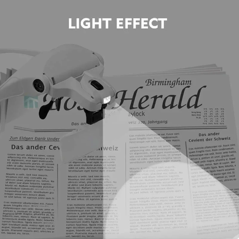 Lente d'ingrandimento di vendita calda lente d'ingrandimento a LED per gioielliere con lente d'ingrandimento luminosa con 5 lenti