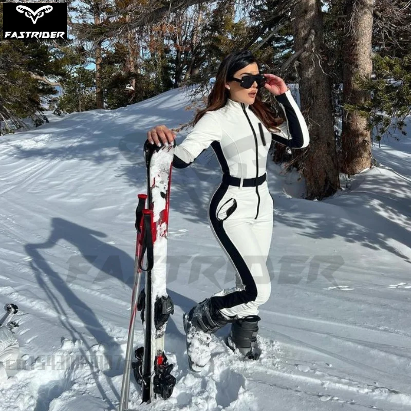Vrouwen Waterdicht Winddicht Skipak Mode Vrouwelijke Elegante Skateboard Jumpsuit Winter Ski Jumpsuits voor Vrouwen Sneeuwpak
