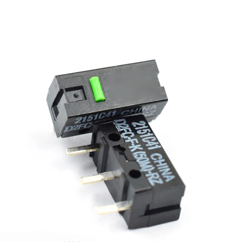 สวิตช์ปุ่มเมาส์ D2FC-F-7N D2FC-F-K(50M) D2FC-F-7N(20M)(OF) D2FC-F-7N(10M)(OF) แผ่น Micro Switch สําหรับสวิตช์เมาส์ Omron