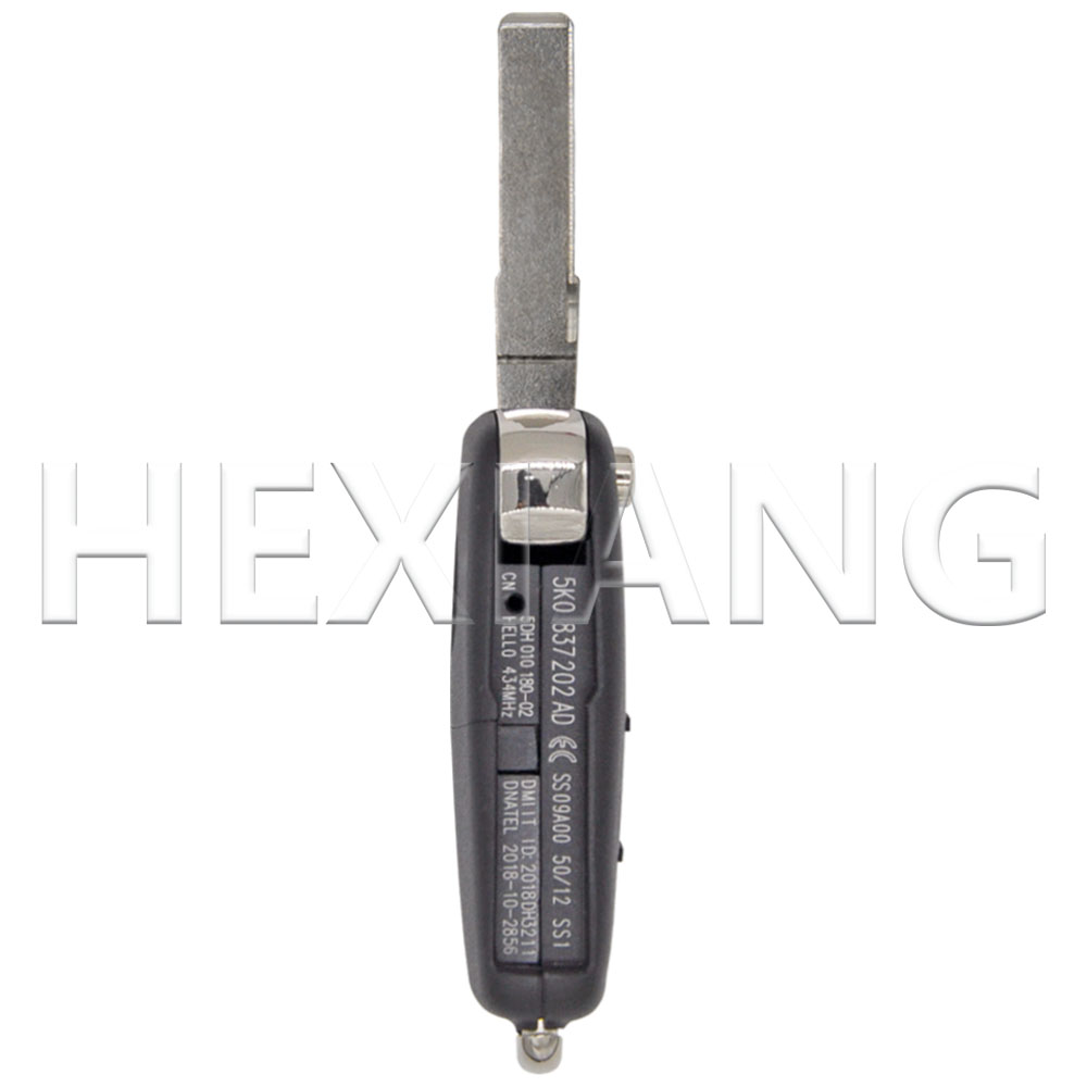 HE 2/3/4 Button Car Key Shell For VW Volkswagen Golf Polo Passat Beetle Tiguan Jetta Caddy Eos Bora Toledo Sagitar Skoda Seat