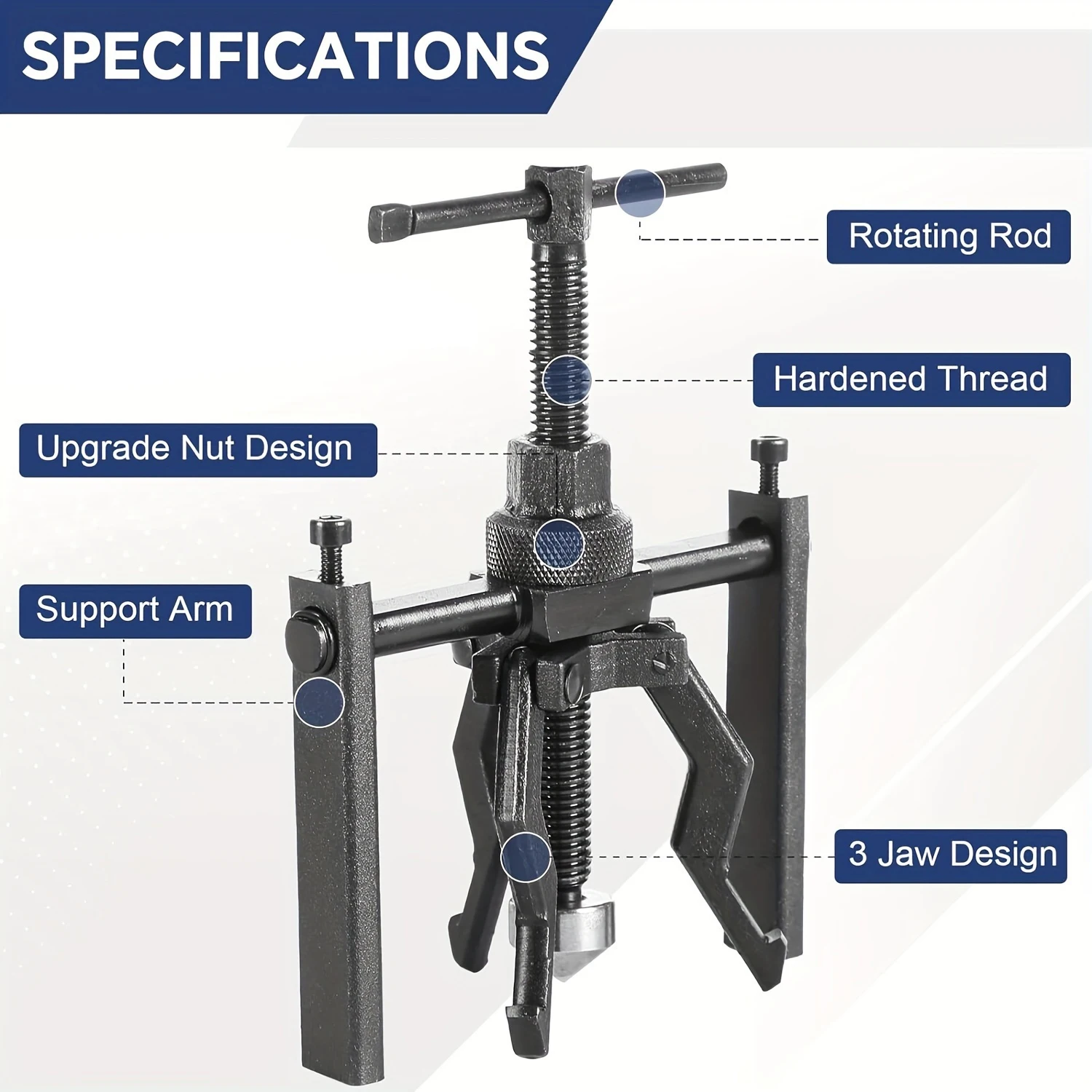 รถแบริ่ง PULLER Disassembly 3 Jaws PULLER รถซ่อม Disassembly เครื่องมือประหยัดแรงงานแยกแบริ่ง Remover เครื่องมือ