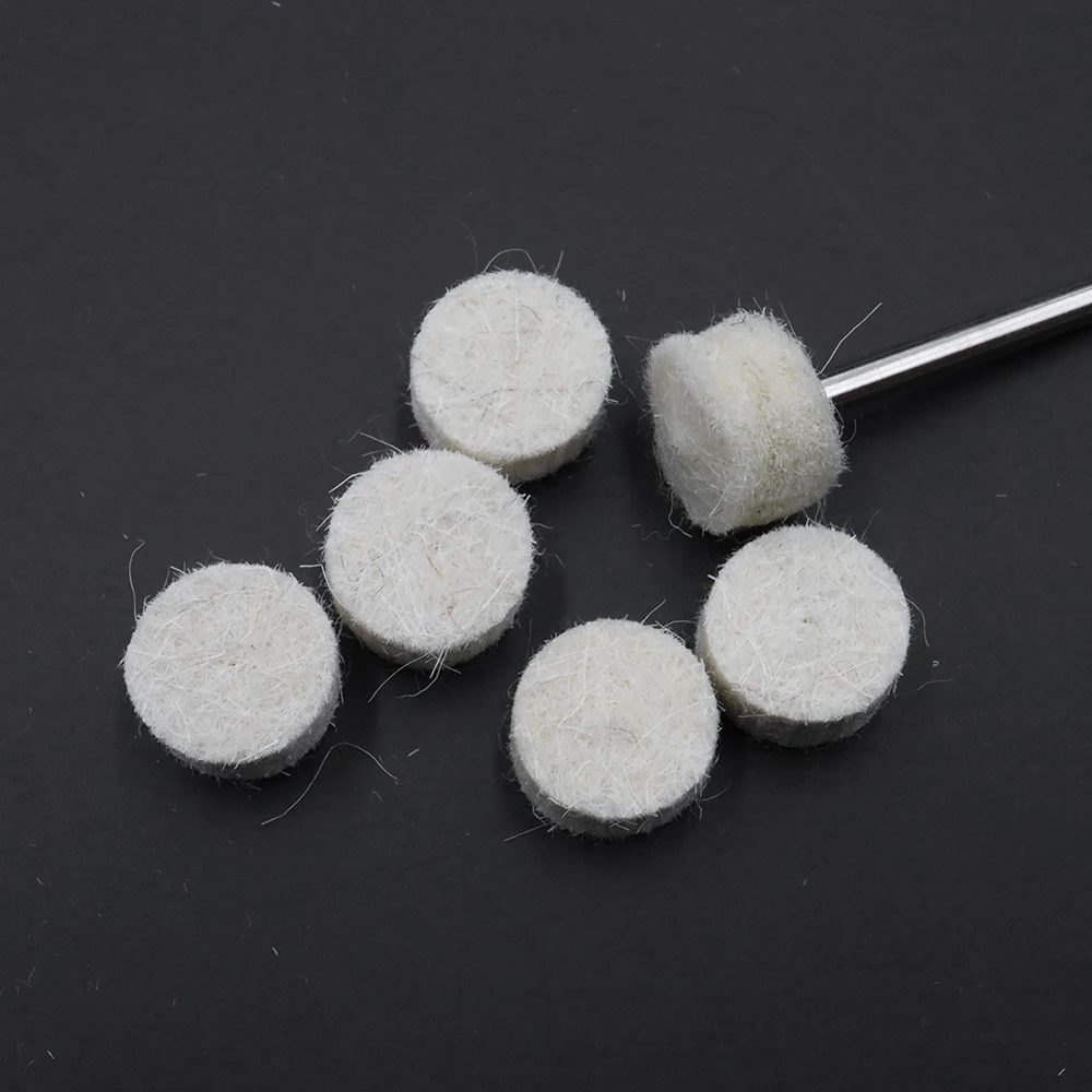 Wool Felt Polishing Buffing Round Wheel Grinding Pad Shank for Dremel Rotary Tool Accessories Polishing Buffing Wheel