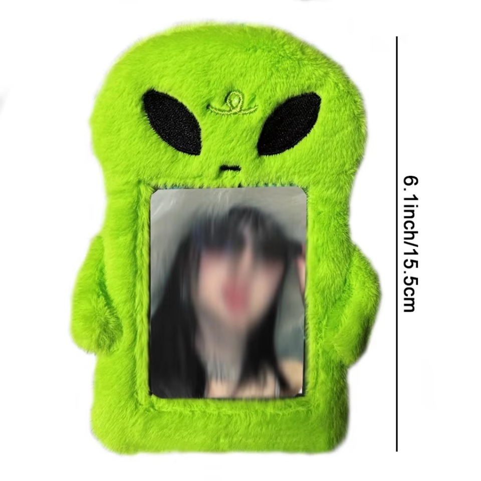 1PC Fluffy Plush Card Holder Soft Cute Stationery Photocard Bus Card Sleeve ID Bank Credit Card Protector