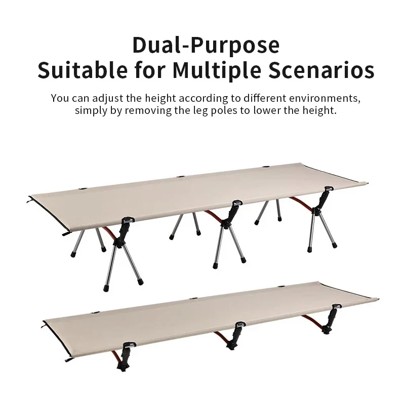 Draagbare Camping Cot Lichtgewicht Opvouwbaar Slaapbed Toerist Wandelen Backpacking Opvouwbare Tent Bed Outdoor Eenpersoonsbedden