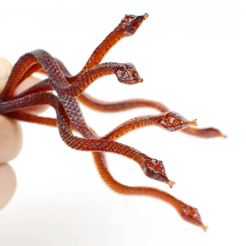 10pcs/bag Simulation Plastic Snake Model Toy Funny Scary Snake Kids Gag Prank Fun Favor Toys Halloween Prank Prop For Decor