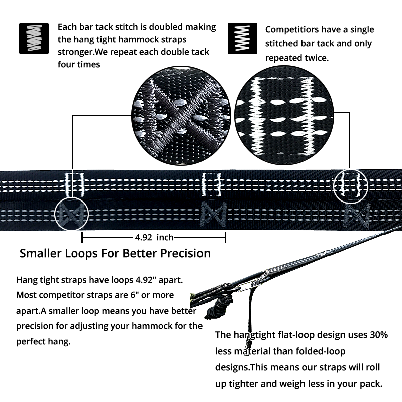 2 шт., ремень для гамака, 280 см, с пряжкой
