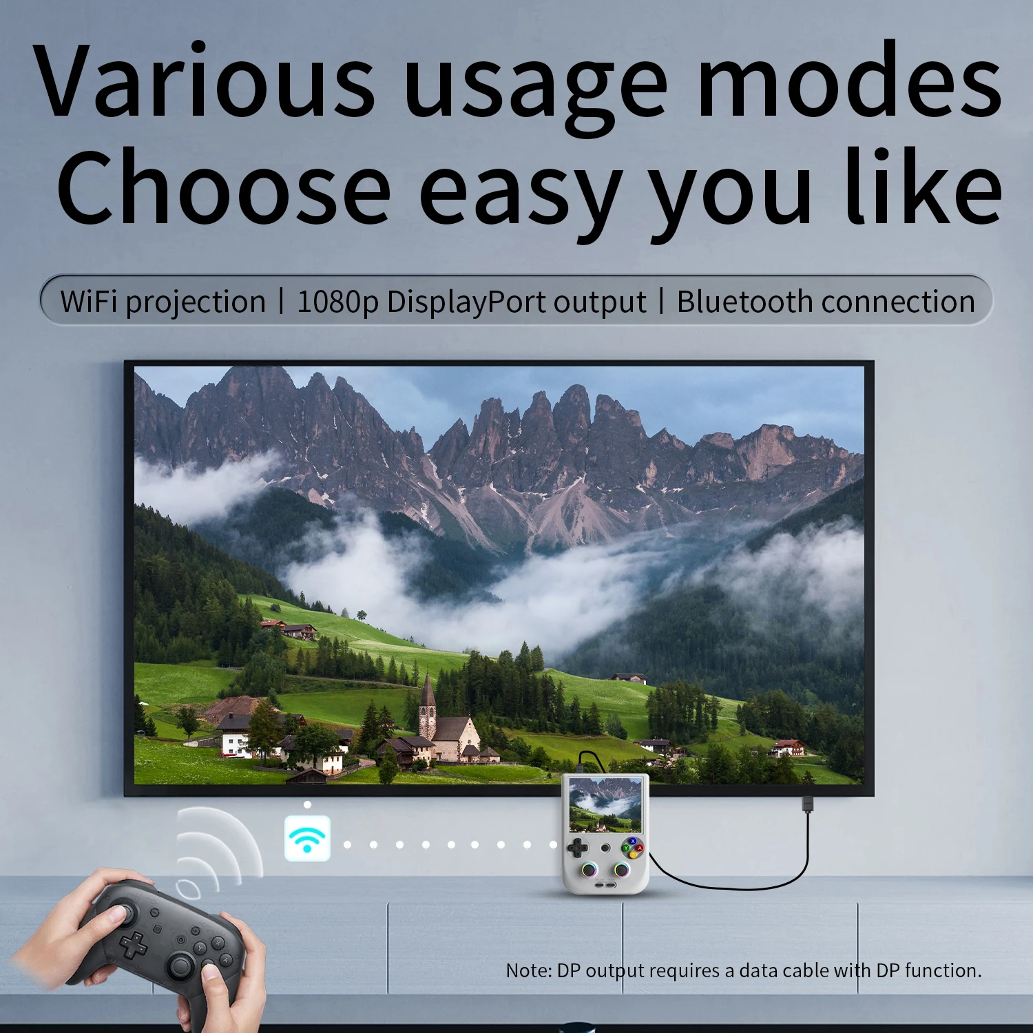 ANBERNIC-consola de juegos portátil RG 406V, pantalla multitáctil IPS de 4 ", Android 13, RG406V, videojuegos Retro, compatible con actualización de 1080p DP FOTA