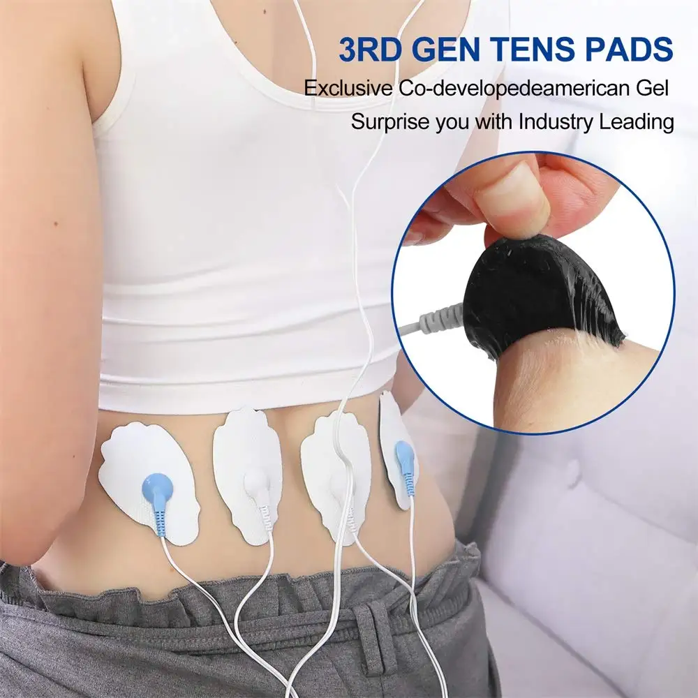 電極パッド自己粘着ゲル TENS EMS 電気筋肉刺激装置交換パッチ鍼灸理学療法