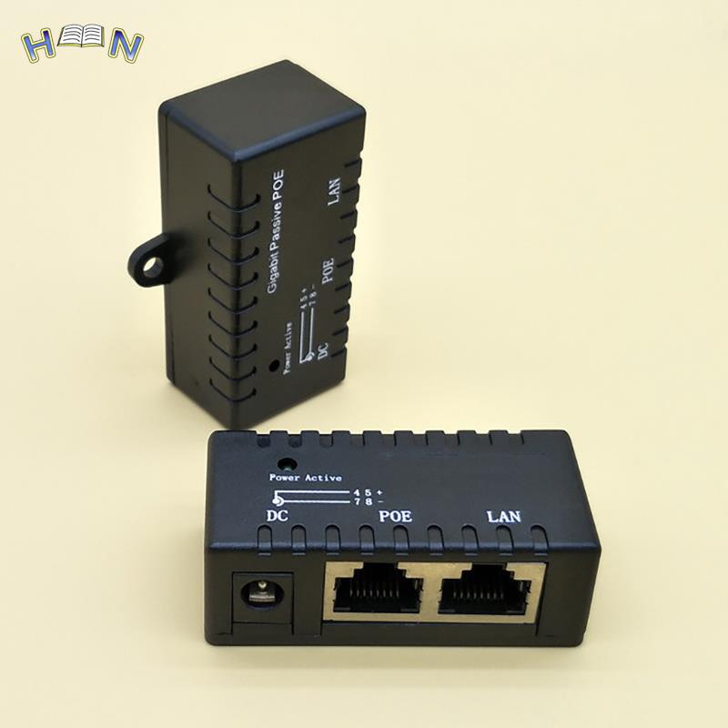Passive POE injector for IP Camera VoIP Phone Netwrok AP device 12V - 48V