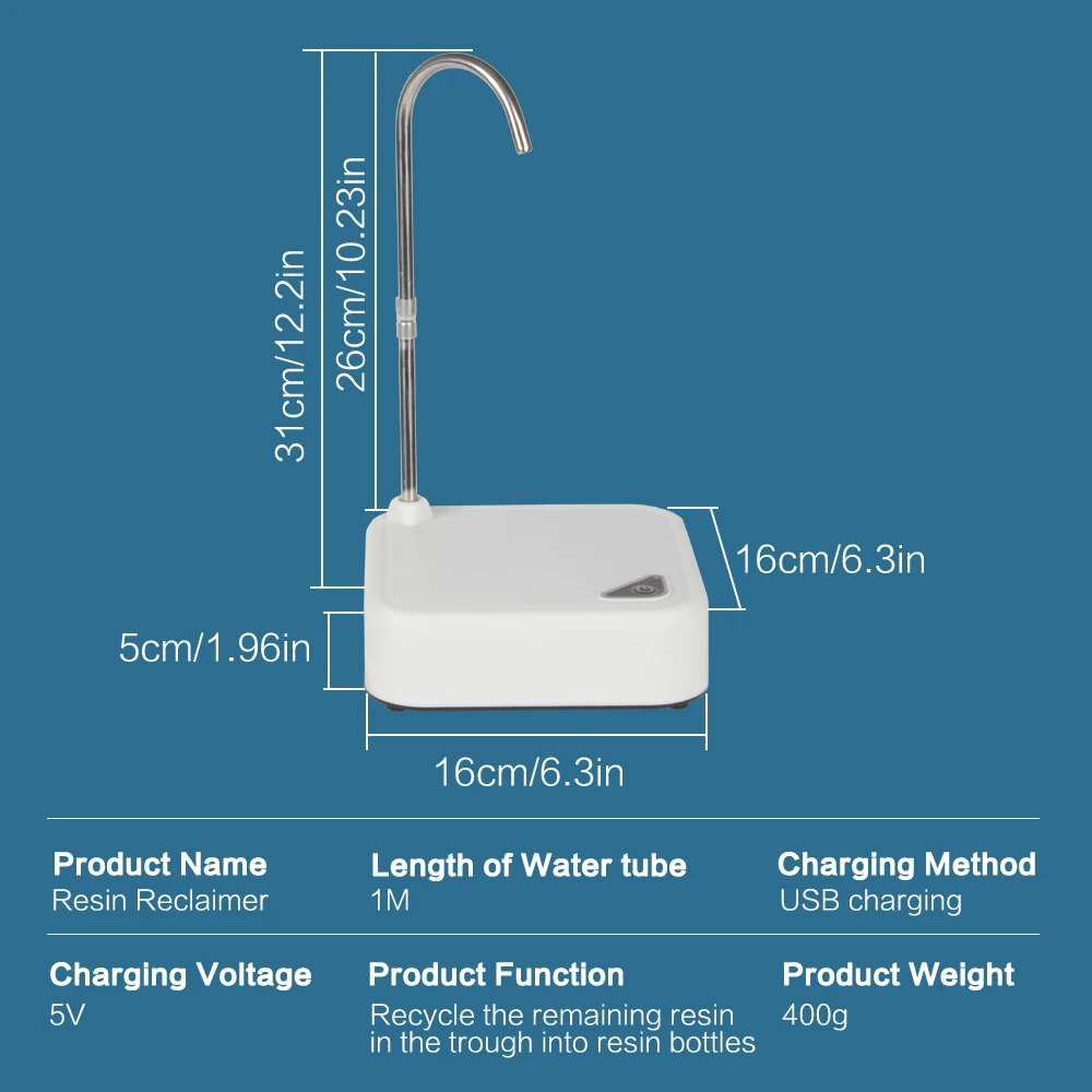 3D Printer Resin Filter Strainer Stand SLA/LCD/DLP Recycling Tool Electric Resin Filter Photosensitive Resin Metal Funnel Filter