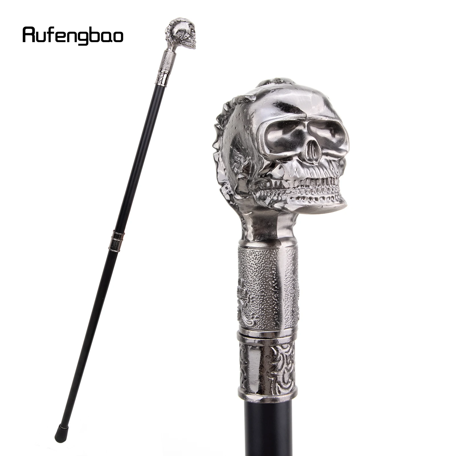 Bastón para caminar con cabeza de calavera y diente grande, bastón decorativo de moda Steampunk, perilla de Crosier de lujo para caballero, 93cm