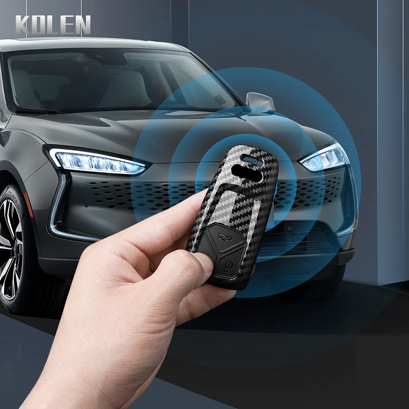 Чехол для автомобильного ключа из углеродного волокна из АБС-пластика для Audi A4 B9 A5 A6 8S 8W Q5 Q7 4M S4 S5 S7 TT TTS TFSI RS Protector Shell Fob Аксессуары
