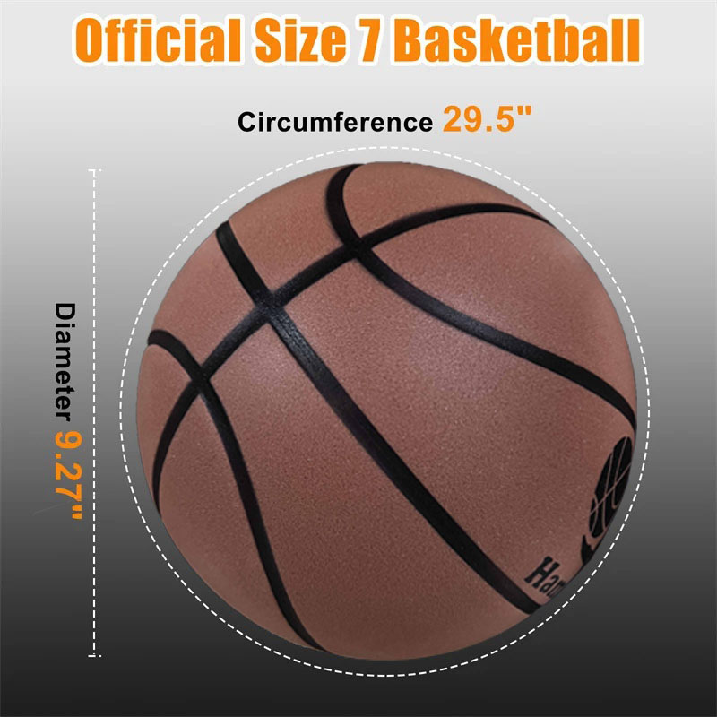 Mute Bouncing Basketball Ball Standard Size 7 Indoor Dribble Practice Silent Basketball Bounce Quietly Soft Foam Ball No Noises