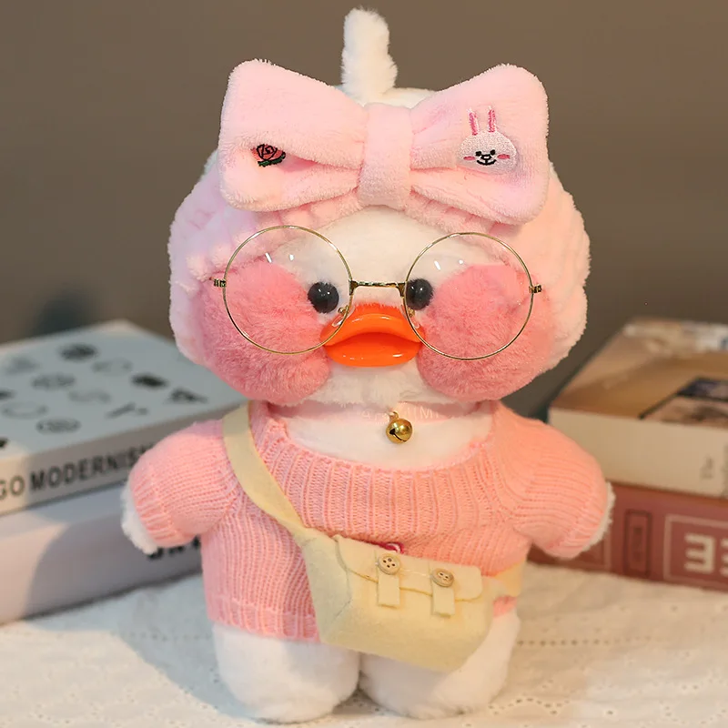 30Cm Pato Sang Trọng Lalafanfan Vịt Dễ Thương Đồ Chơi Nhồi Bông Vịt Vàng Ôm Flifan Vịt Đáng Plushes Động Vật Plushies Gối Mềm Mại đồ Chơi