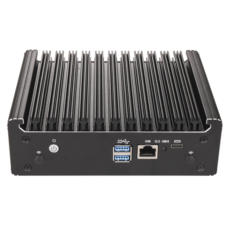 Slim Intel N150 4*2.5G LAN+RJ45 COM Console 1xM.2 2280 SSD+2.5'' SATA3.0 SSD Fanless Network Security Gateway Industrial Mini PC