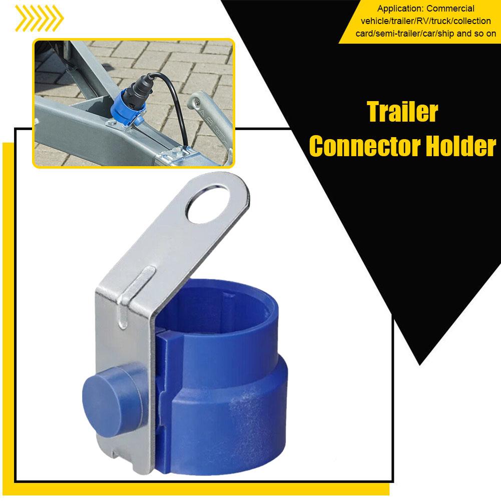 Copertura di parcheggio rotonda Supporto per spina per rimorchio Staffa in ABS Connettore fisso per rimorchio per spine per rimorchio a 7/13 pin Accessori per auto