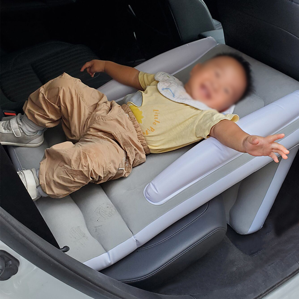 Colchón inflable para dormir infantil, colchón de viaje para acampar universal para tren de coche al aire libre para bebés y niños