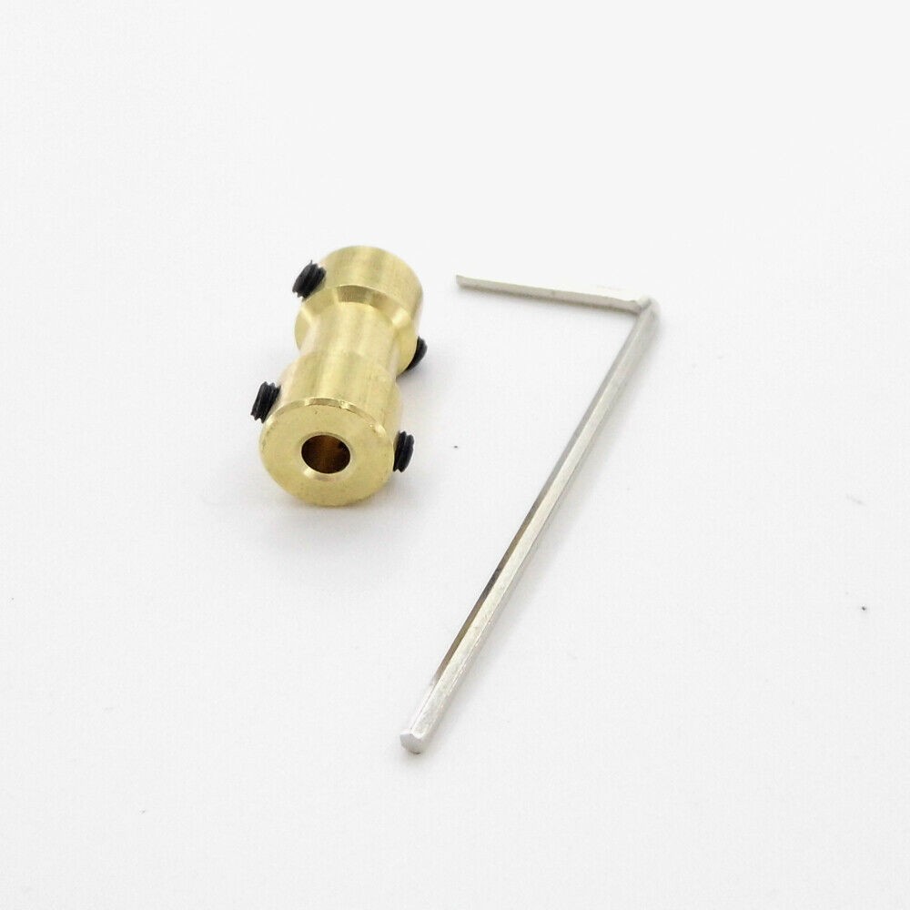 2/2.3/3/3.17/4/5/6mm Motor Shaft Coupling Coupler Connector Sleeve Adapter Brass Transmission Joint For RC Boat Car Airplane