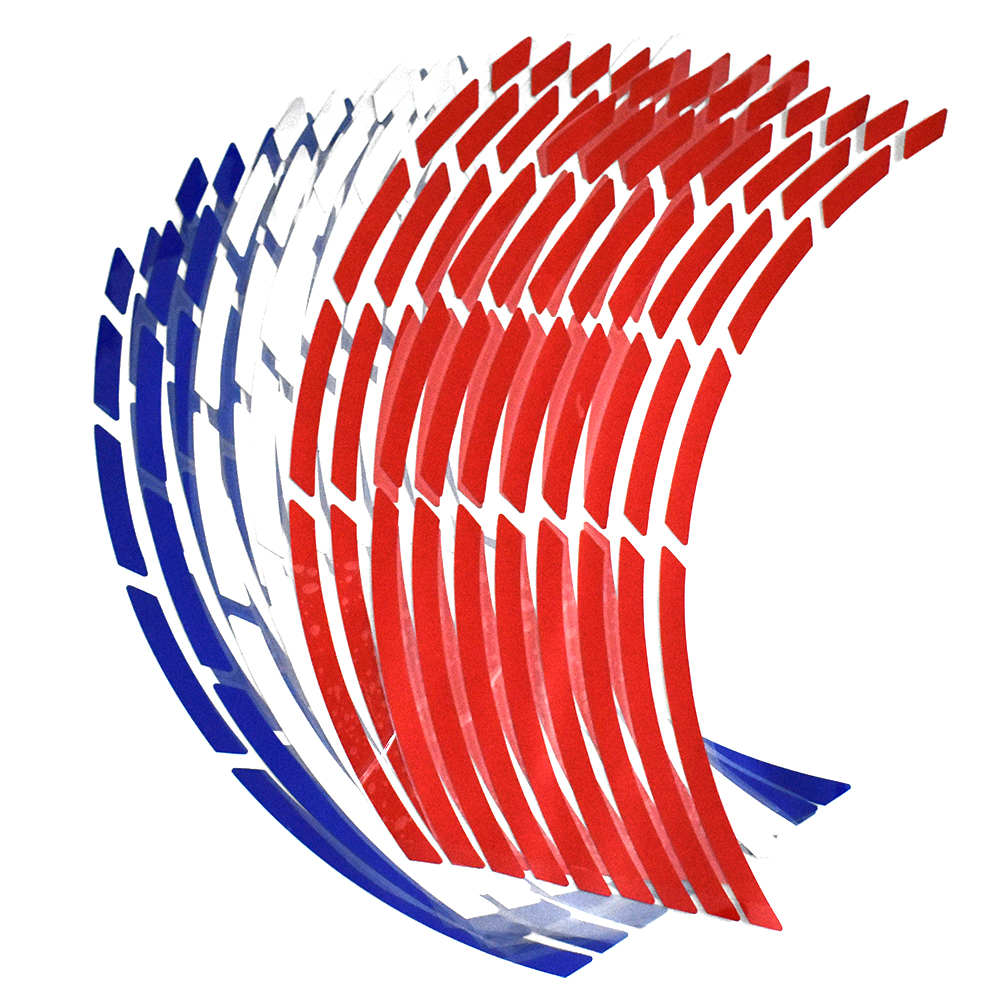 Pegatinas para llantas de neumáticos de motocicleta y coche, pegatinas reflectantes para neumáticos de ruedas de 17 "-19", calcomanías para automóviles