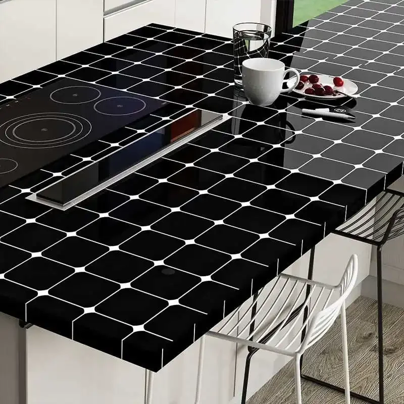 Papel de parede autoadesivo branco fosco de alto brilho, película decorativa diy para renovação de móveis de armário de cozinha, adesivos à prova d'água