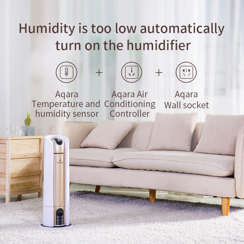 Sensor de temperatura Aqara Original, sensores inteligentes de presión de aire y humedad Zigbee, hogar inteligente para aplicación Xiaomi Home Homek
