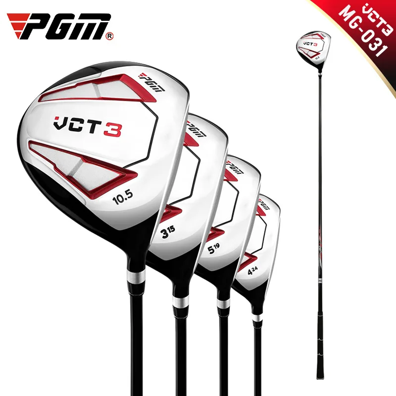 PGM VCT3 Mazze da golf Uomo Mano destra Driver in lega di alluminio Fairways Ibridi Palo di legno 1/3/5/U4 Albero in carbonio MG031