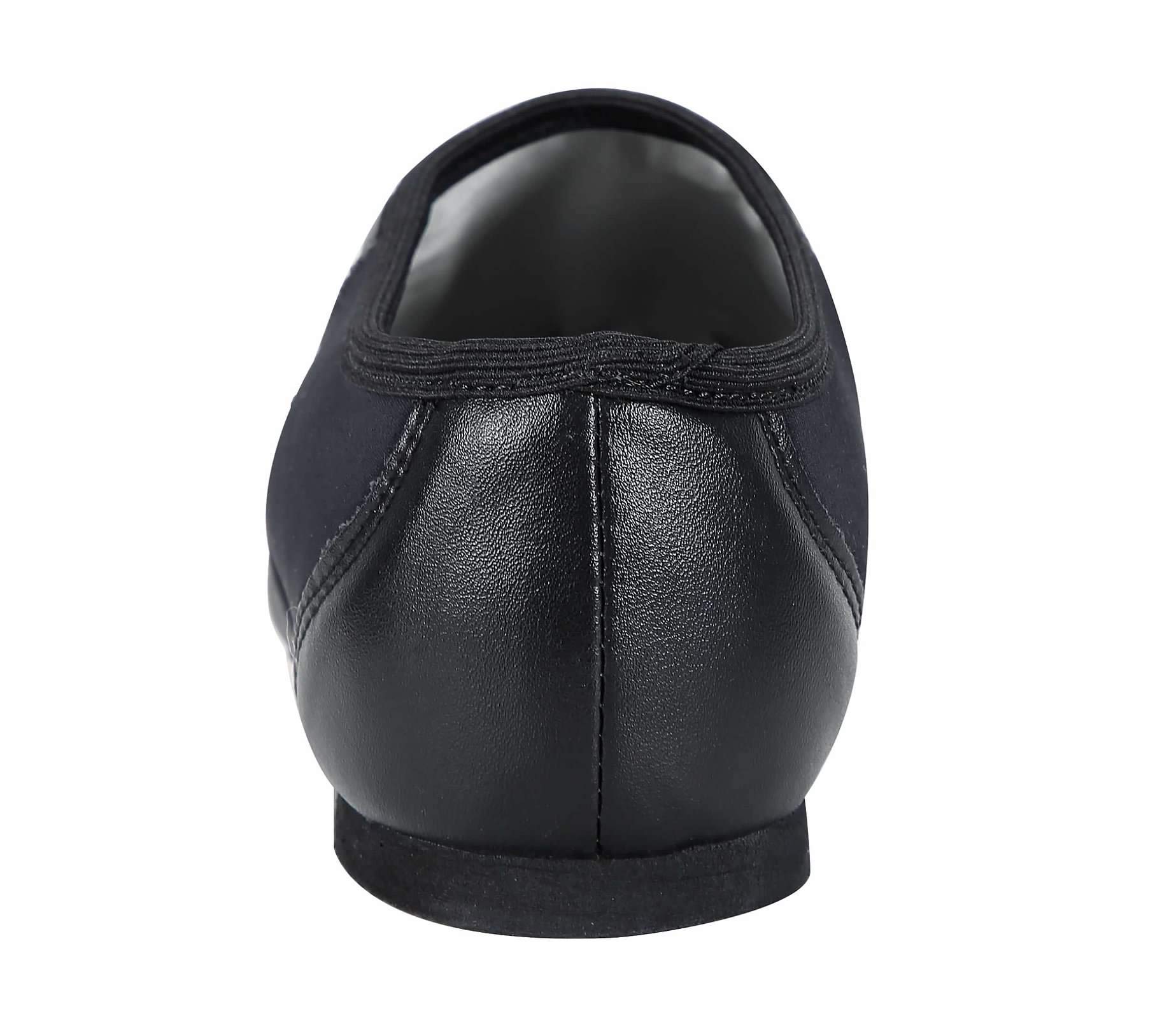 Sapato de jazz slip-on com elástico circular para sapatos de dança femininos e masculinos
