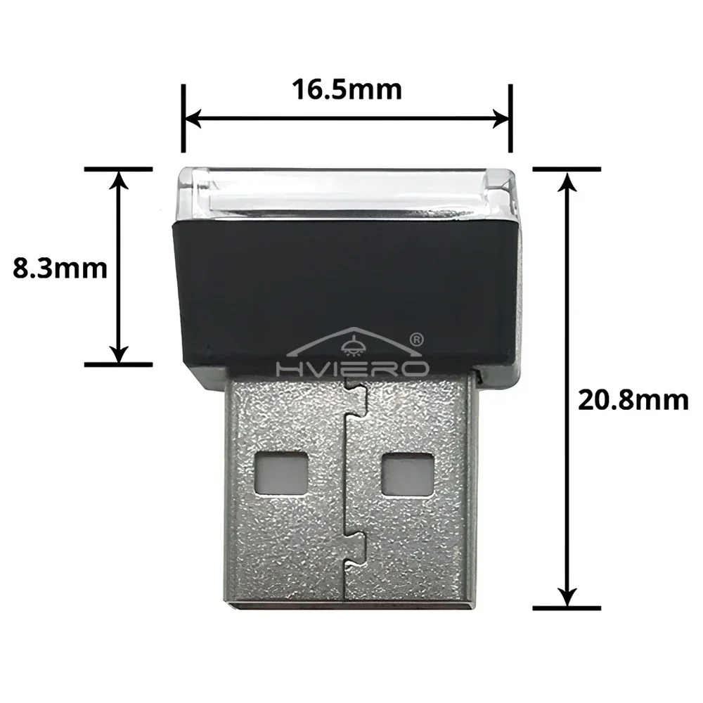 Phút Tự Động Đèn LED USB Bầu Khí Quyển Ánh Sáng Đèn Trang Trí Tự Động Chiếu Sáng Khẩn Cấp Đa Năng Máy Tính Di Động Cắm Đỏ Xanh Dương WhitePink